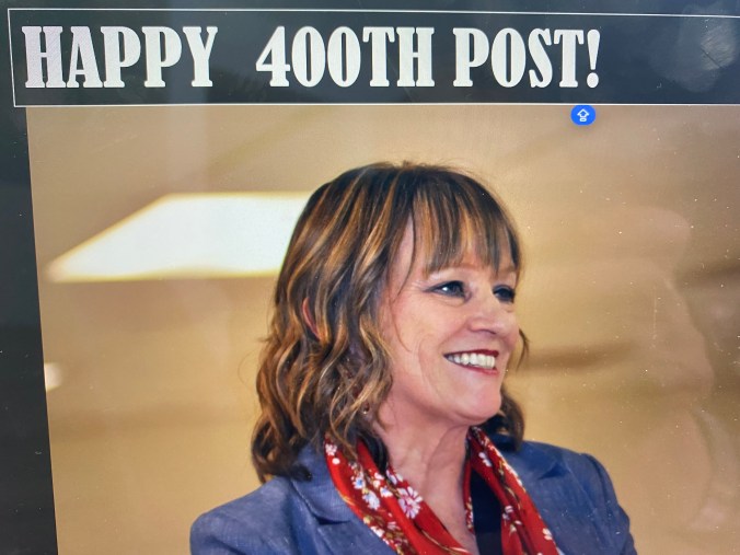 Happy 400th Post! | Connie Rosser Riddle